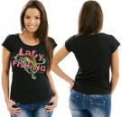 Girlie-Shirt Angeln Motiv 11