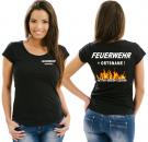 Girlie-Shirt Feuerwehr Motiv 13