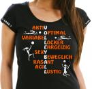 Girlie-Shirt Volleyball Motiv 23