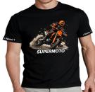 Supermoto T-Shirt Biker Motiv 2