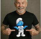 AFD T-Shirt Politik Blau wählen Schlumpf Shirt Motiv 30