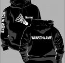 Kapuzen-Sweatshirt Badminton Motiv 5