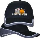 Basecap Mütze Cap Bowling Pin Spare Strike Bowling Cap Bowlinggott Tunier