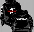 Kapuzen-Sweatshirt Badminton Motiv 7